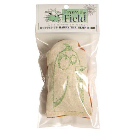 From The Field Hopped Up Harry Hemp Bird Cat Toy - Natural Catnip & Valerian Root Filled