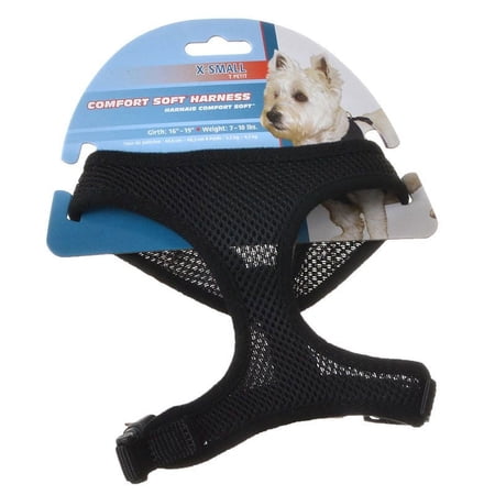 Coastal Pet Comfort Soft Adjustable Harness - Black Small...