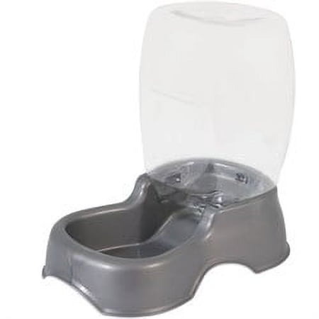 Petmate Café Cat and Dog Waterer  Silver  1.5 Gal