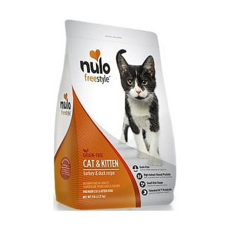 Nulo Freestyle Grain-Free Turkey & Duck Dry Cat & Kitten Food, 5 lb