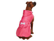 Casual Canine Fleece Lined Stowaway Rain Jacket, XX-Small...