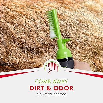 FURminator Tub-Free Deshedding Foam Comb for Dogs, 3 oz - Rinse-Free, Deodorizing