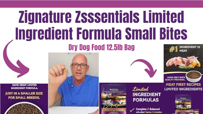 Zignature Lamb Small Bites Dry Dog Food, 12.5 lb - Limited Ingredient, Grain-Free Formula