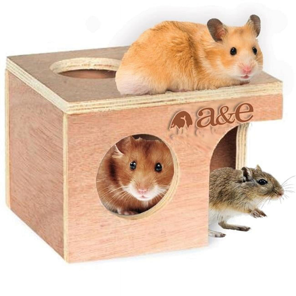 A&E Cage 6.25 x 5.12 x 4.5 in. Hamster & Gerbil Hut - Medium