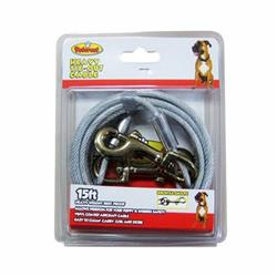 Petcrest Heavy Tie Out Cable - 15 ft Dog Leash