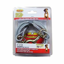 Petcrest Tie Out Cable - Heavy Duty - 20 ft Dog Tie-Out