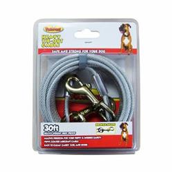 Petcrest Tie Out Cable - Heavy Duty Dog Leash - 30 ft