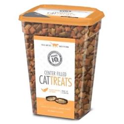 Paws IQ Filled TRT Salmon Cat Treats - 16 oz, Crunchy & Creamy Salmon Flavor