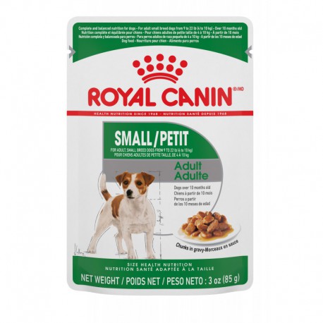 Royal Canin Small Adult Chunks in Gravy Wet Dog Food, 3 oz Pouch