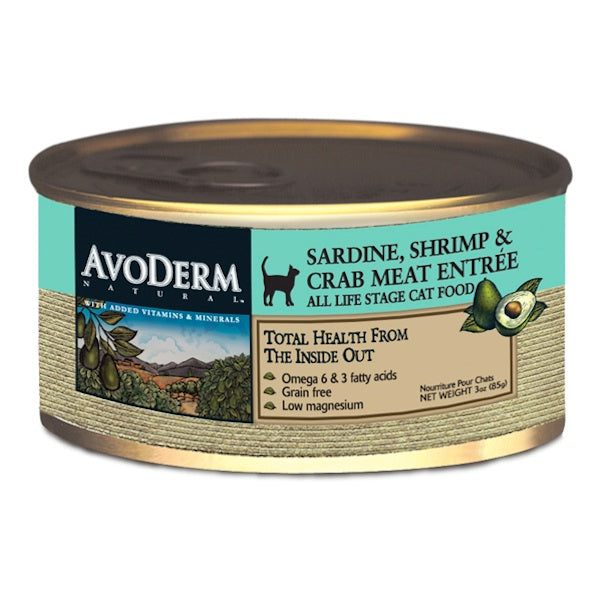 AvoDerm Natural Grain Free Wet Cat Food  Sardine  Shrimp ...