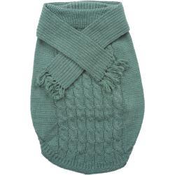 Dog Scarf Sweater Sage Large Pet Wearable