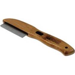 Bamboo Groom Flea Comb with 77 Rotating Pins - Dog & Cat Flea Treatment
