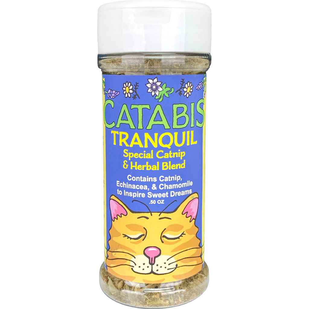 Multipet Catabis Sprinkler Jar - Tranquil Catnip & Herb Blend - 0.5 oz