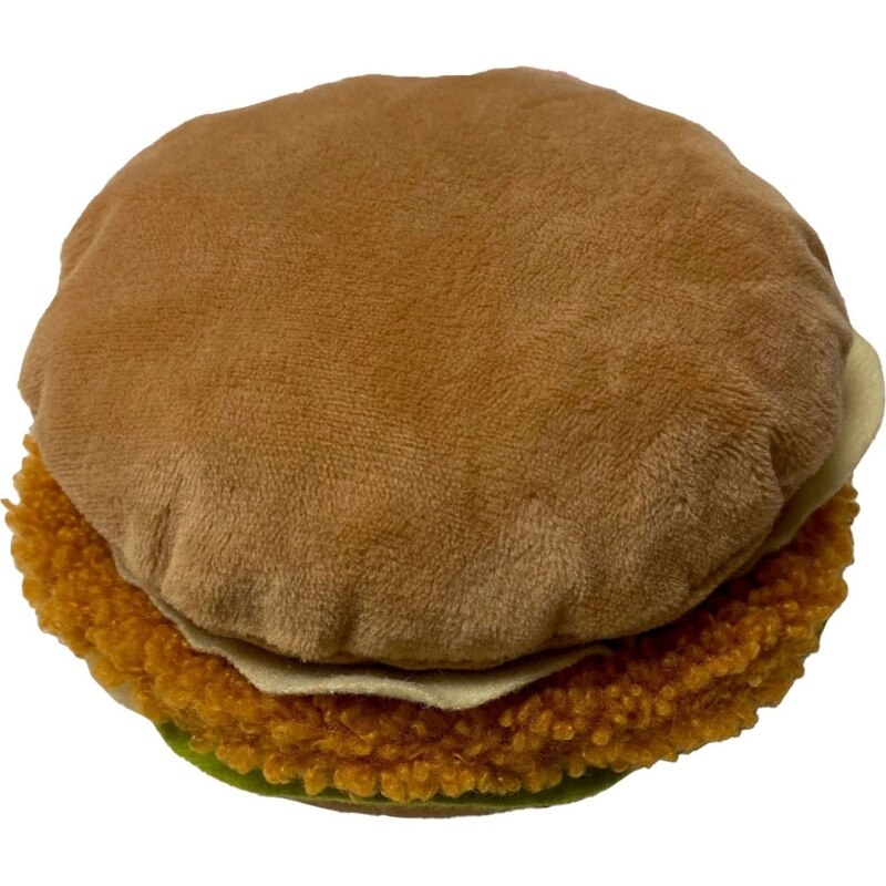Ethical Pet Spot KFC Plush Chicken Sandwich Dog Toy - 5 inch Squeaky Plush
