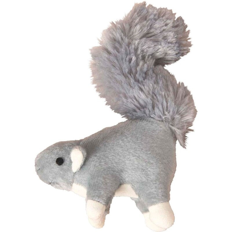 Ethical Pet Lil Spots Squirrel Dog Toy - 7 Inch Plush Squeaky Toy for Puppies & Small Dogs
