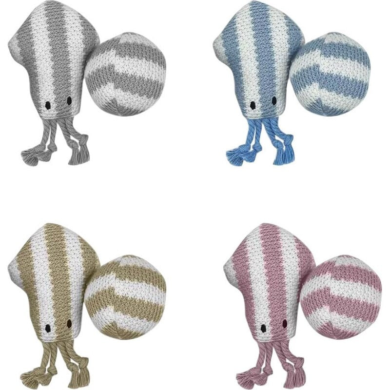 SPOT Snugglers Squid & Ball Cat Toy - 2 Pack (Assorted Colors)