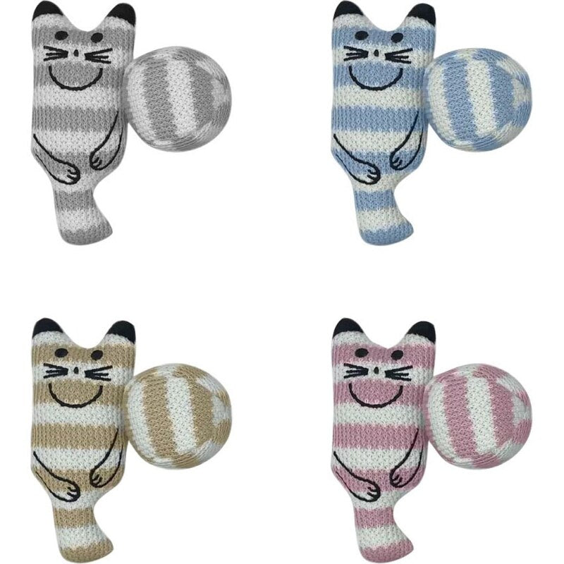 Ethical Products Snugglers Mouse & Ball Cat Toy - 2 Pack - Assorted