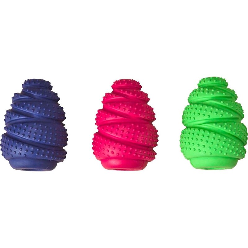 SPOT Barrett Tough Tornado Tug Dog Toy - 4.25" Durable Natural Rubber