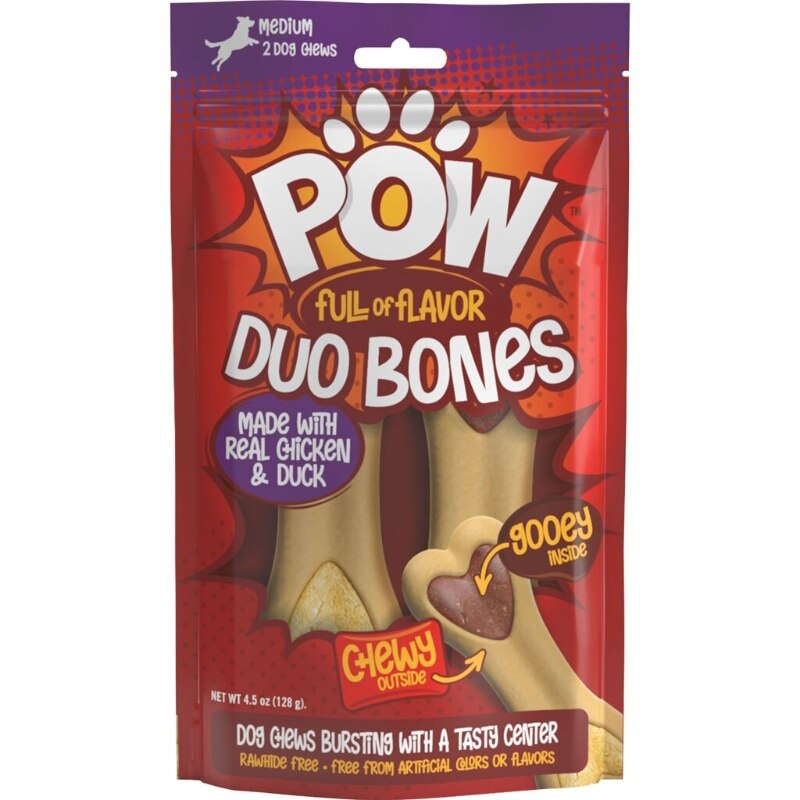 Ethical Pet POW Duo Bones Chicken & Duck Dog Treats - 2 Pack