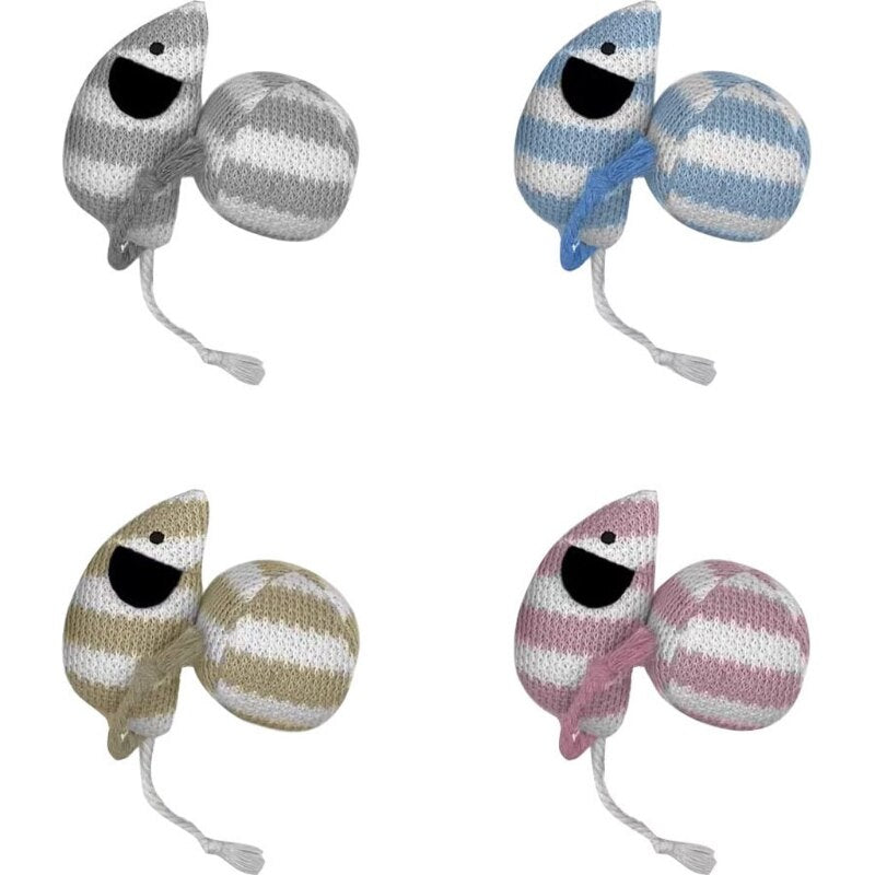 SPOT Snugglers Cat Toy 2-Pack - Mouse & Ball Assorted - Ethical Pet