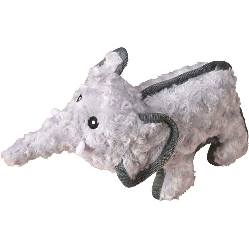 SPOT Dura-Fuse Snuggle Elephant Dog Toy - 12 Inch Plush, Durable, Squeaky