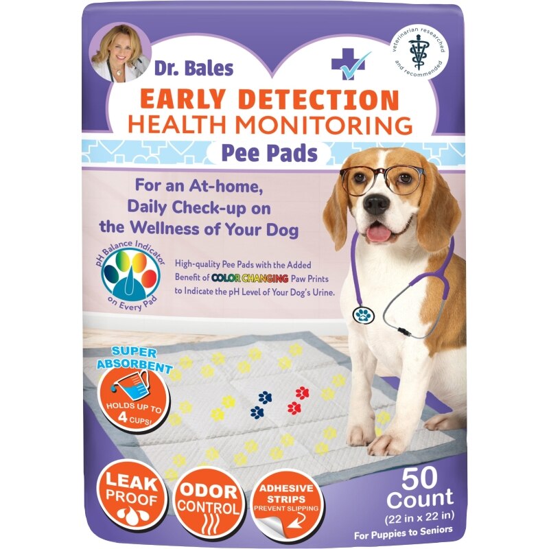 Ethical Pet Spot Dr. Bales Early Detection Health Monitoring Pee Pads - 50 Count, 22x22 Puppy Training Pads