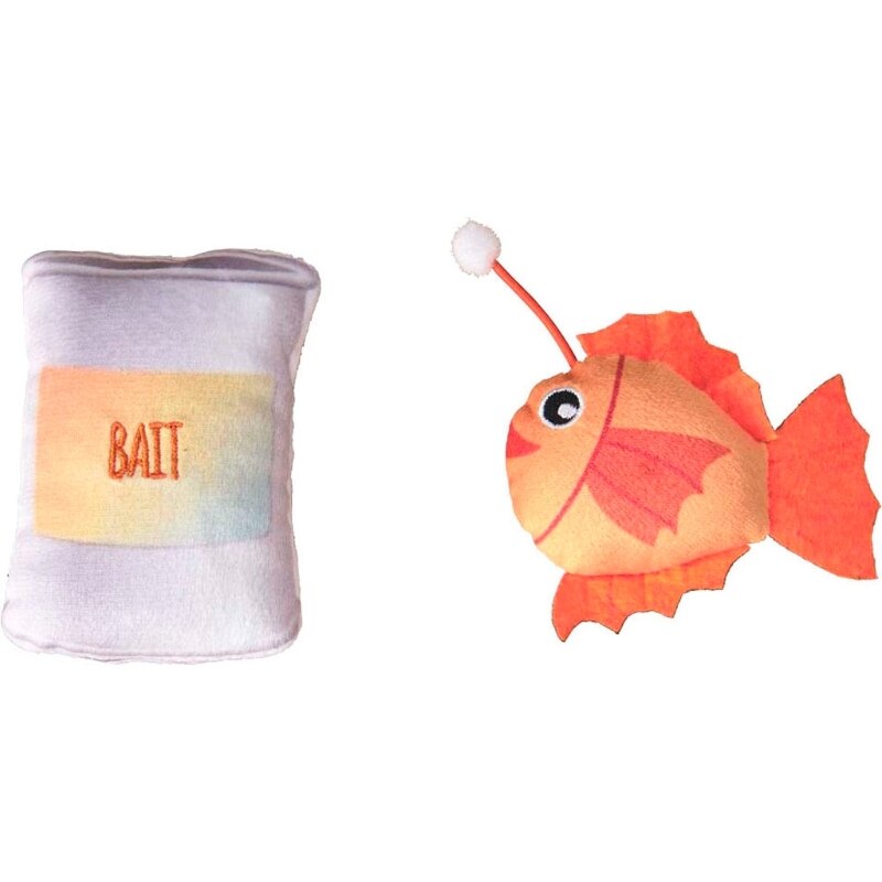 Spot Gone Fishing Crinkly Catnip Cat Toys - 2 Pack Assorted Colors