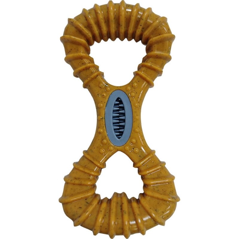 BAMBONE Dental Bridge Dog Chew Toy - Peanut Butter Flavor - 6 Inch