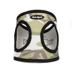 Bark Appeal Green Camouflage Step-in Dog Harness - Small/Medium, Soft Vest, Anti-Choke