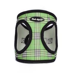 Bark Appeal Green Plaid Step-in Dog Harness - Small/Medium