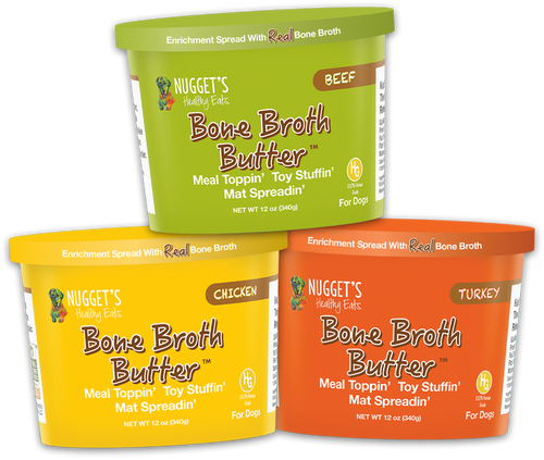 Nugget's Healthy Eats Chicken Bone Broth Butter for Dogs - 12oz Cup