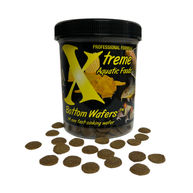 Xtreme Bottom Wafers - Sinking Wafer Fish Food - 5 oz (142 g) - 14mm - Pleco & Catfish Food