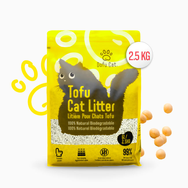 Dofu Cat Tofu Litter - Natural Soy, Easy Cleanup (9kg/20lb)