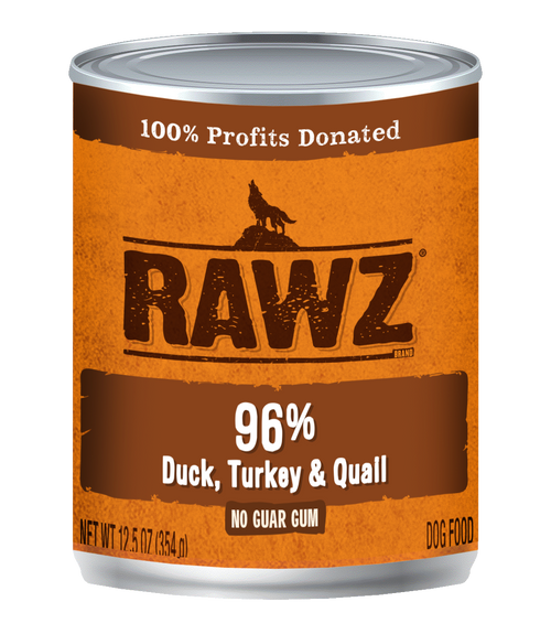 Rawz 96% Turkey & Turkey Liver Pate Canned Dog Food, 12.5 oz Gluten-Free