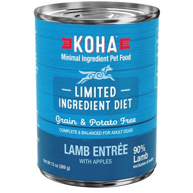 Koha Dog Food LID Lamb Entree, Grain-Free, 13 oz Can