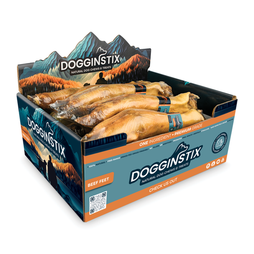 Dogginstix Lamb Feet - Odor Free Dog Treats, Single Ingredient, Long Lasting Chew