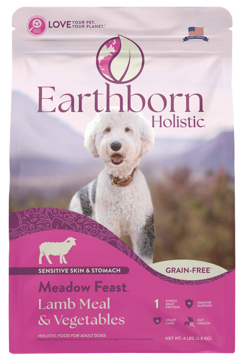 Earthborn Holistic Meadow Feast Grain-Free Lamb Dog Food - 4 lb Bag