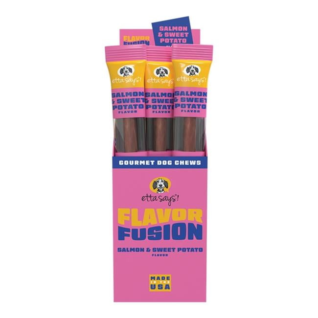Etta Says! Flavor Fusion Dog Chew - Salmon & Sweet Potato, 1.75 oz - Natural, Rawhide-Free Treat