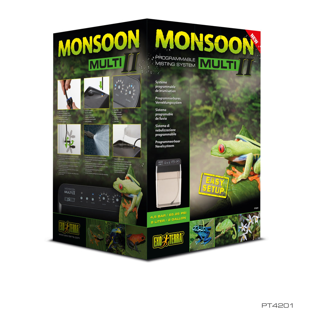 Exo Terra Monsoon Multi II Programmable Misting System for Reptile Terrariums