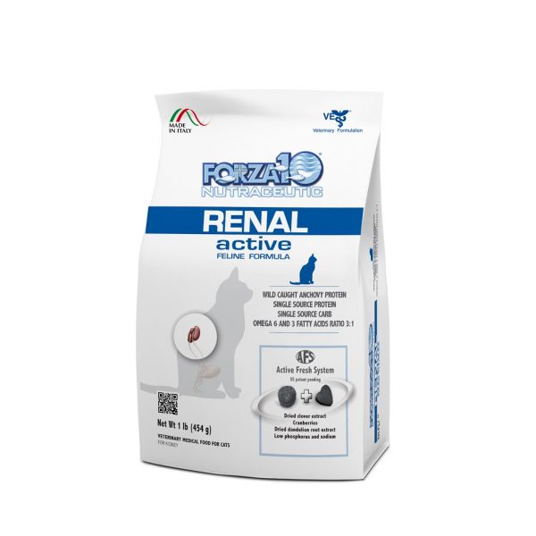 Forza10 Active Renal Support Dry Cat Food - Kidney Health Diet (454g / 1lb)