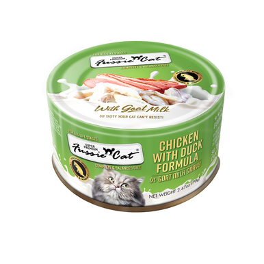 Fussie Cat Super Premium Chicken & Duck in Goat Milk Wet Cat Food, 2.47 oz Can