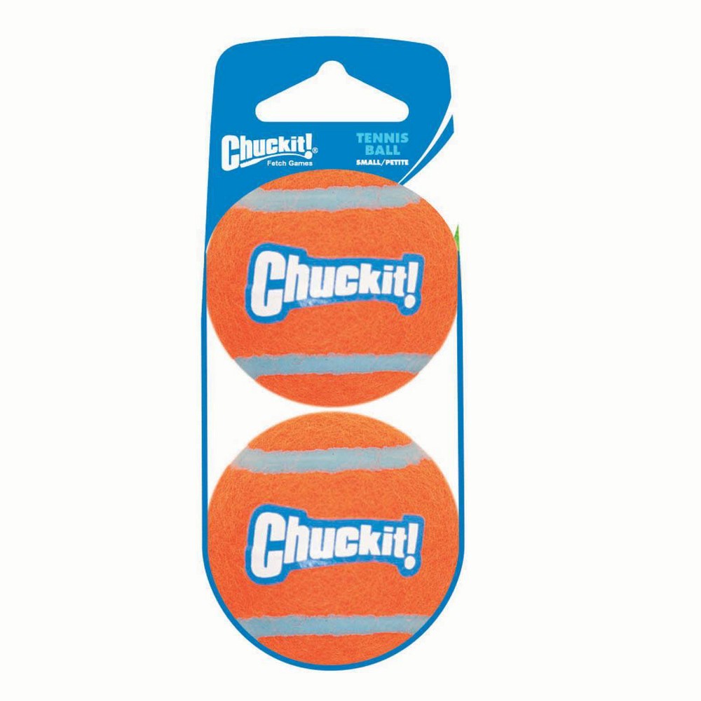 Chuckit! Mini Tennis Balls for Dogs, 2-Pack, 2-inch Small Dog Fetch Toys