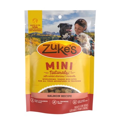 Zukes Mini Naturals Dog Treat - Savory Salmon Recipe - 1 lb
