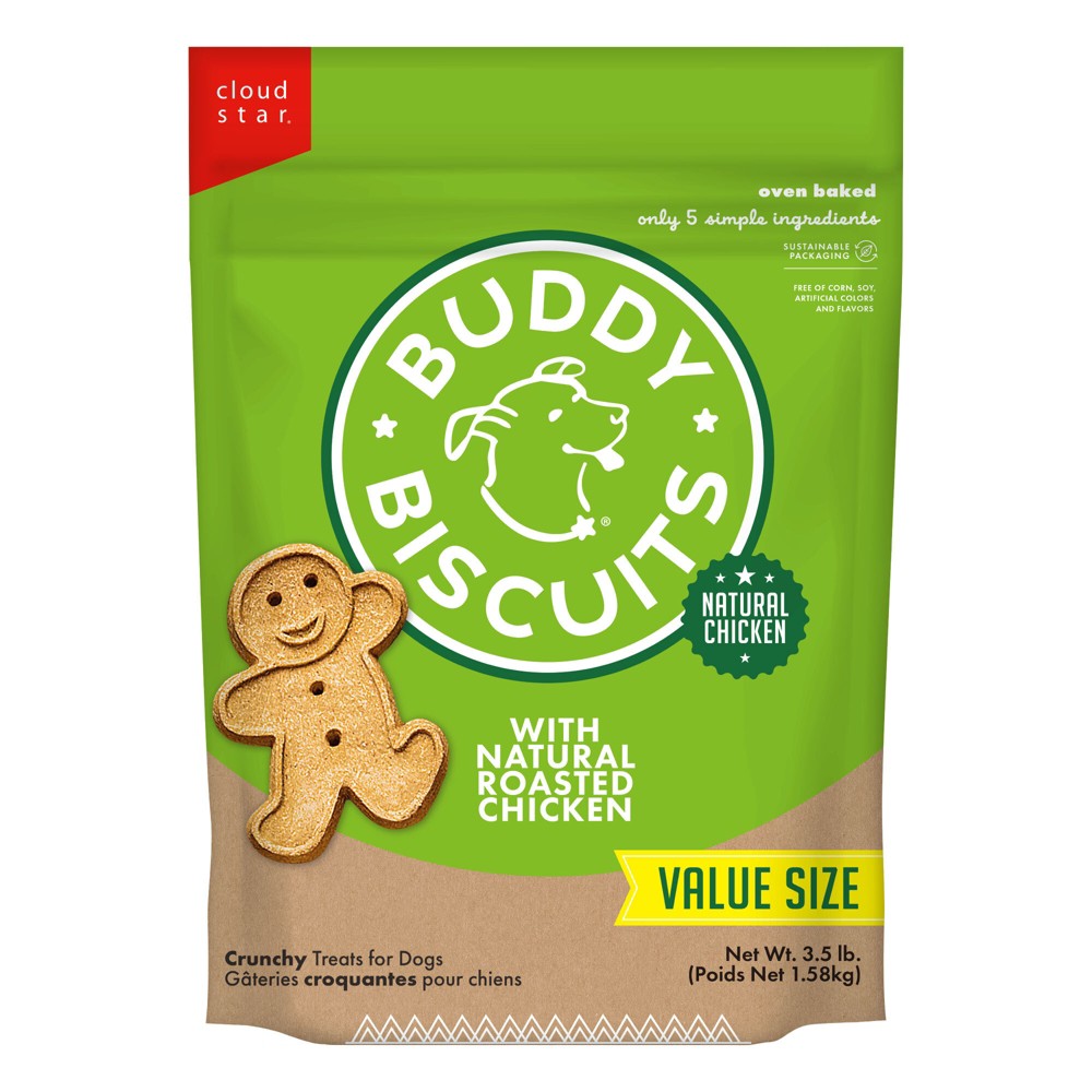 Buddy Biscuits Oven Baked Treats with Roasted Chicken Dry...