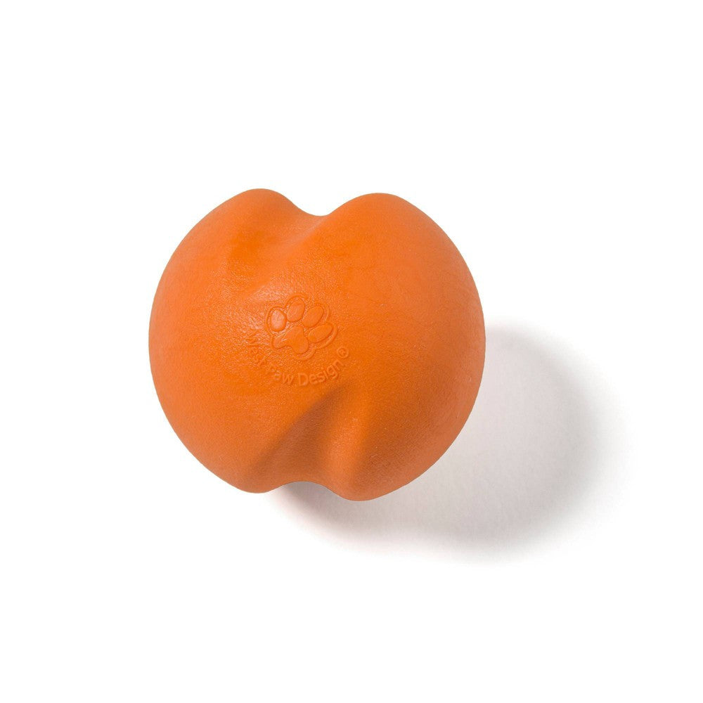 West Paw Zogoflex Jive Dog Toy - Small 2.5" - Tangerine/Orange - Durable & Bouncy Fetch Ball