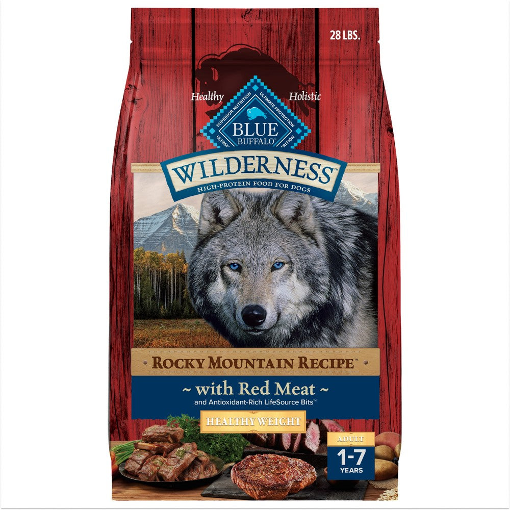 Blue Buffalo Beef Flavored Healthy Weight Adult Dry Dog F...