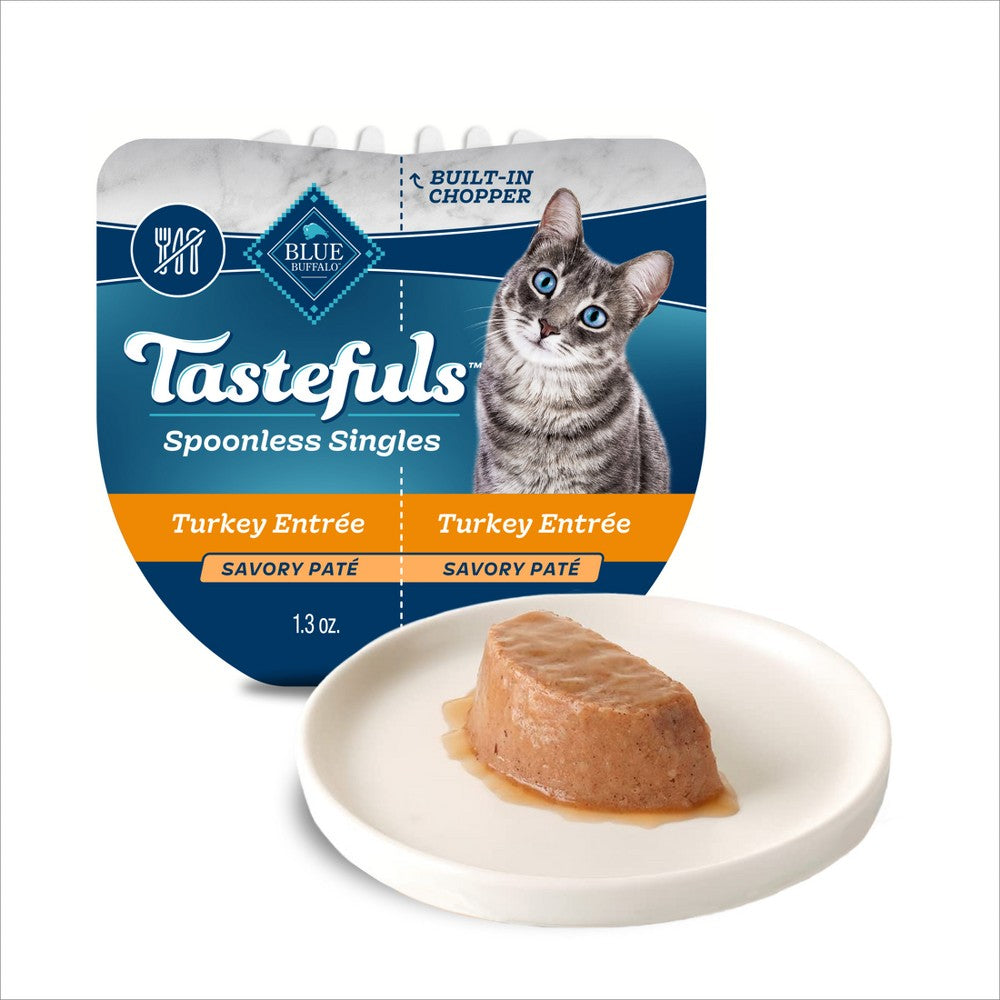Blue Buffalo Tastefuls Spoonless Singles Turkey Entree Pa...