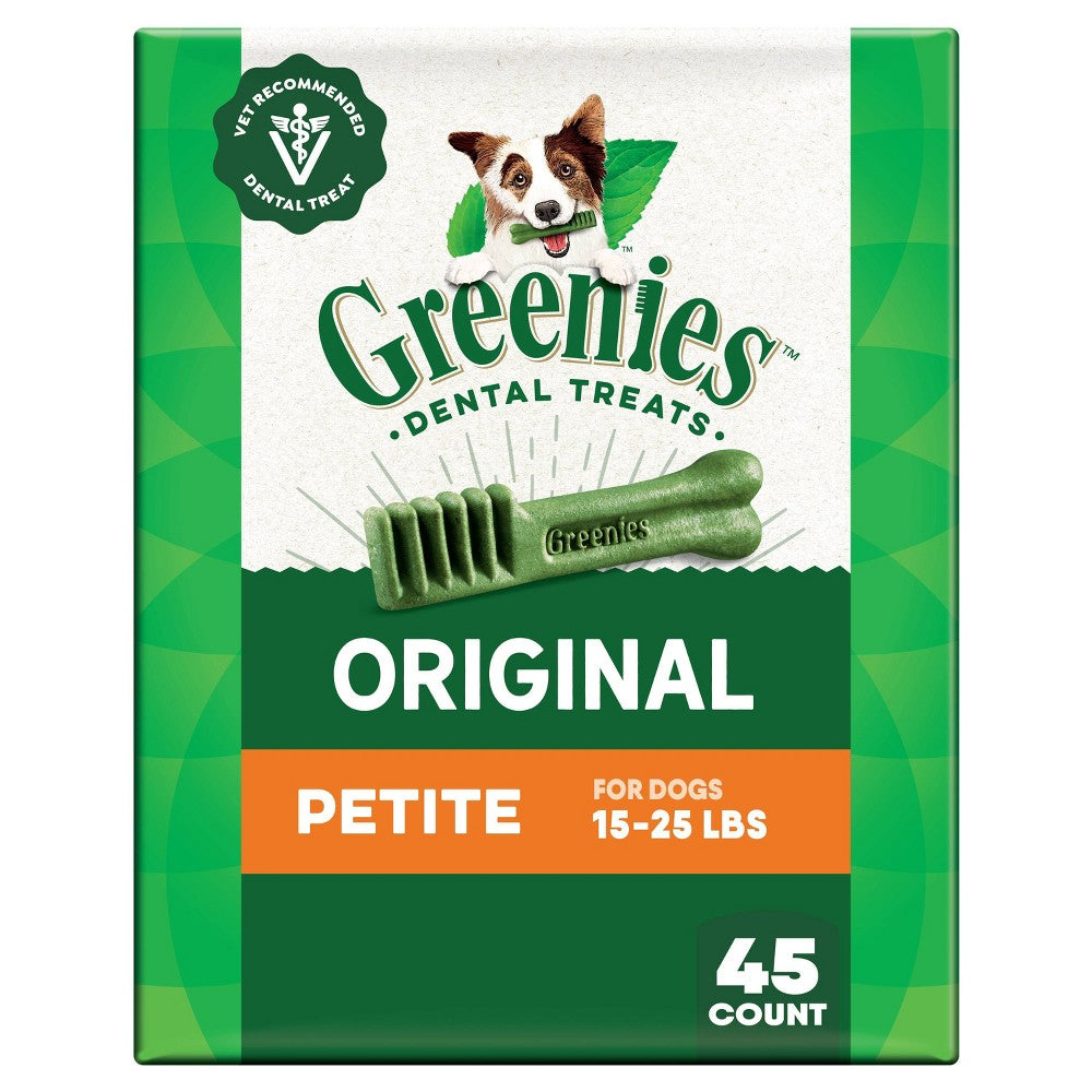 Greenies Original Dental Dog Chews - Petite - 45 Treats - (Dogs 15-25 lbs)