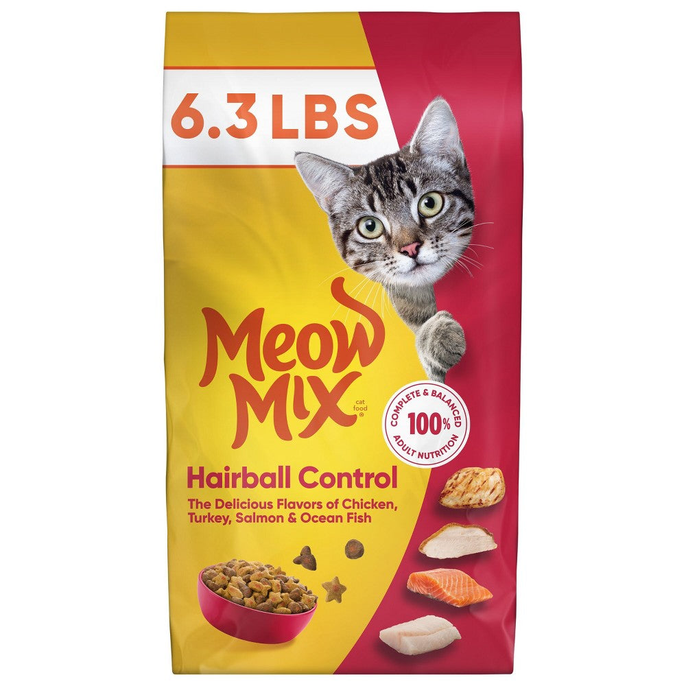 Meow Mix Hairball Control with Flavors of Chicken, Turkey...