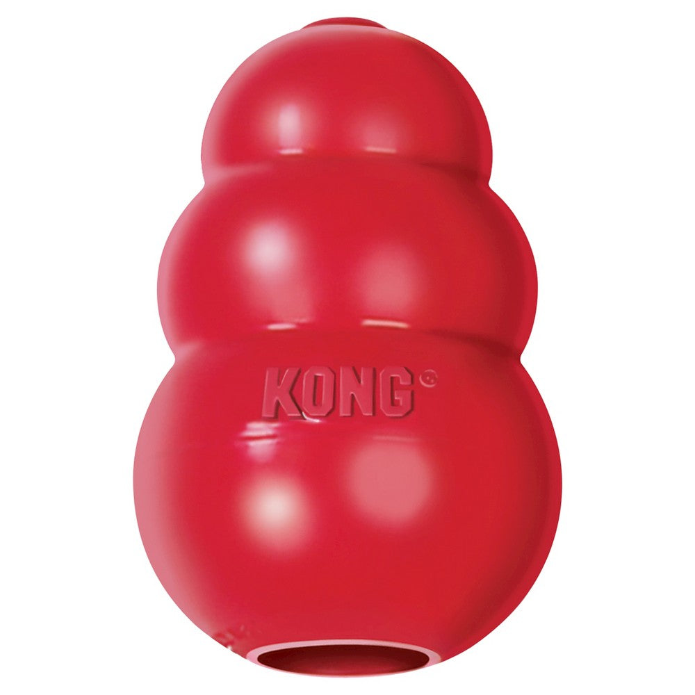 KONG Classic Dog Toy - Large - Red - Durable Natural Rubber - Treat Stuffing Chew Toy